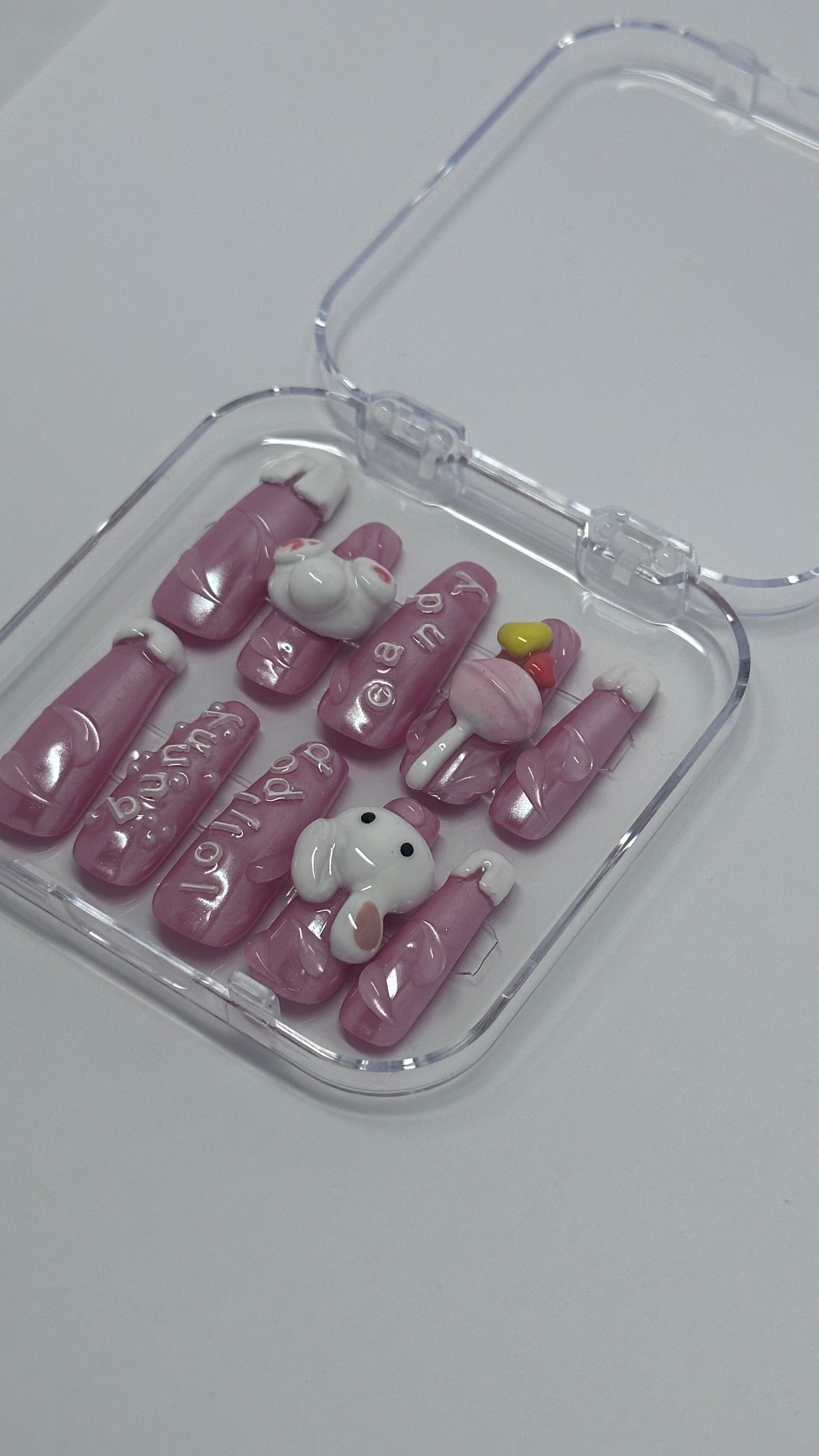 BUNNY CANDY - Carré long - FAUX ONGLE PressOnNail
