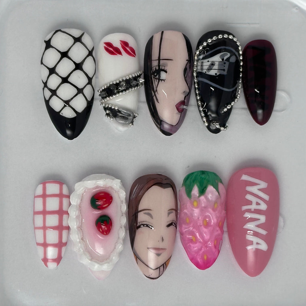 NANA - AMANDE LONG - FAUX ONGLE PressOnNail