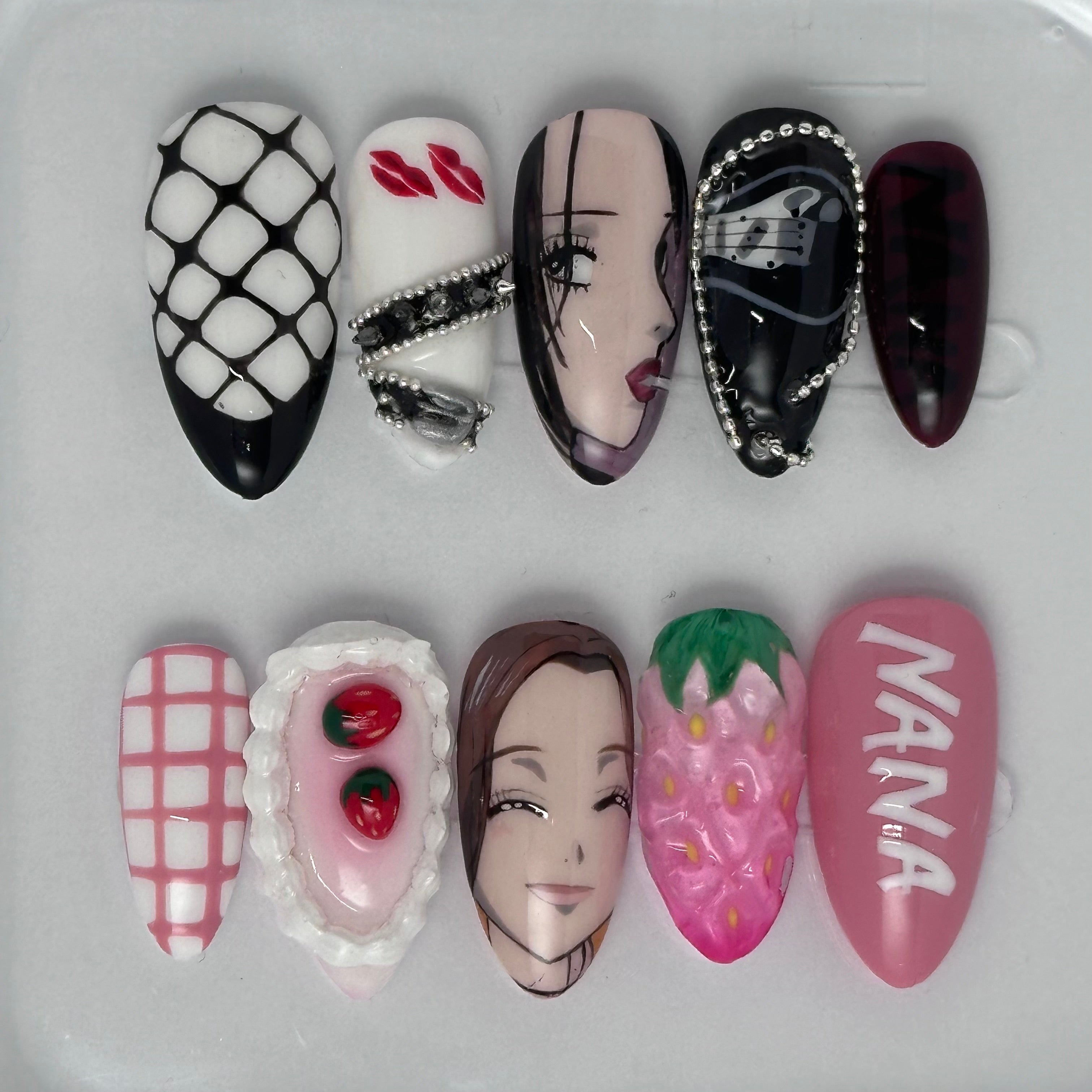 NANA - AMANDE LONG - FAUX ONGLE PressOnNail