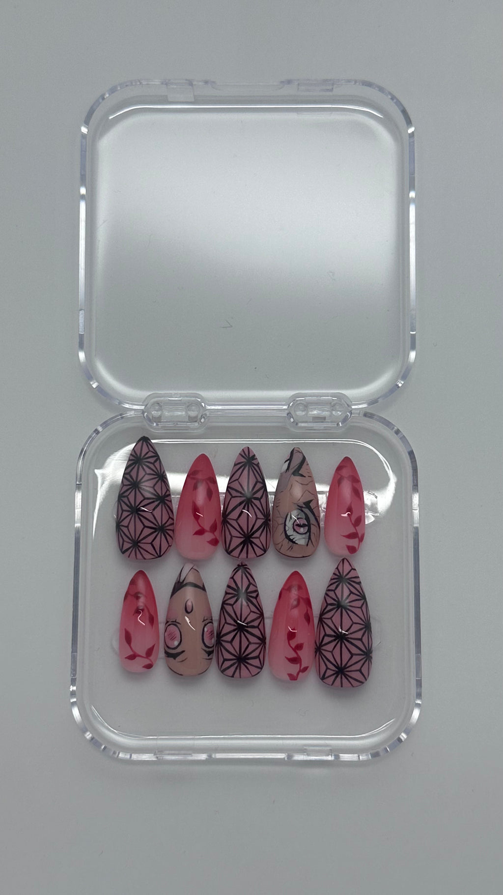 Nezuko - Stiletto/Amande long/ Amande court - FAUX ONGLE PressOnNail