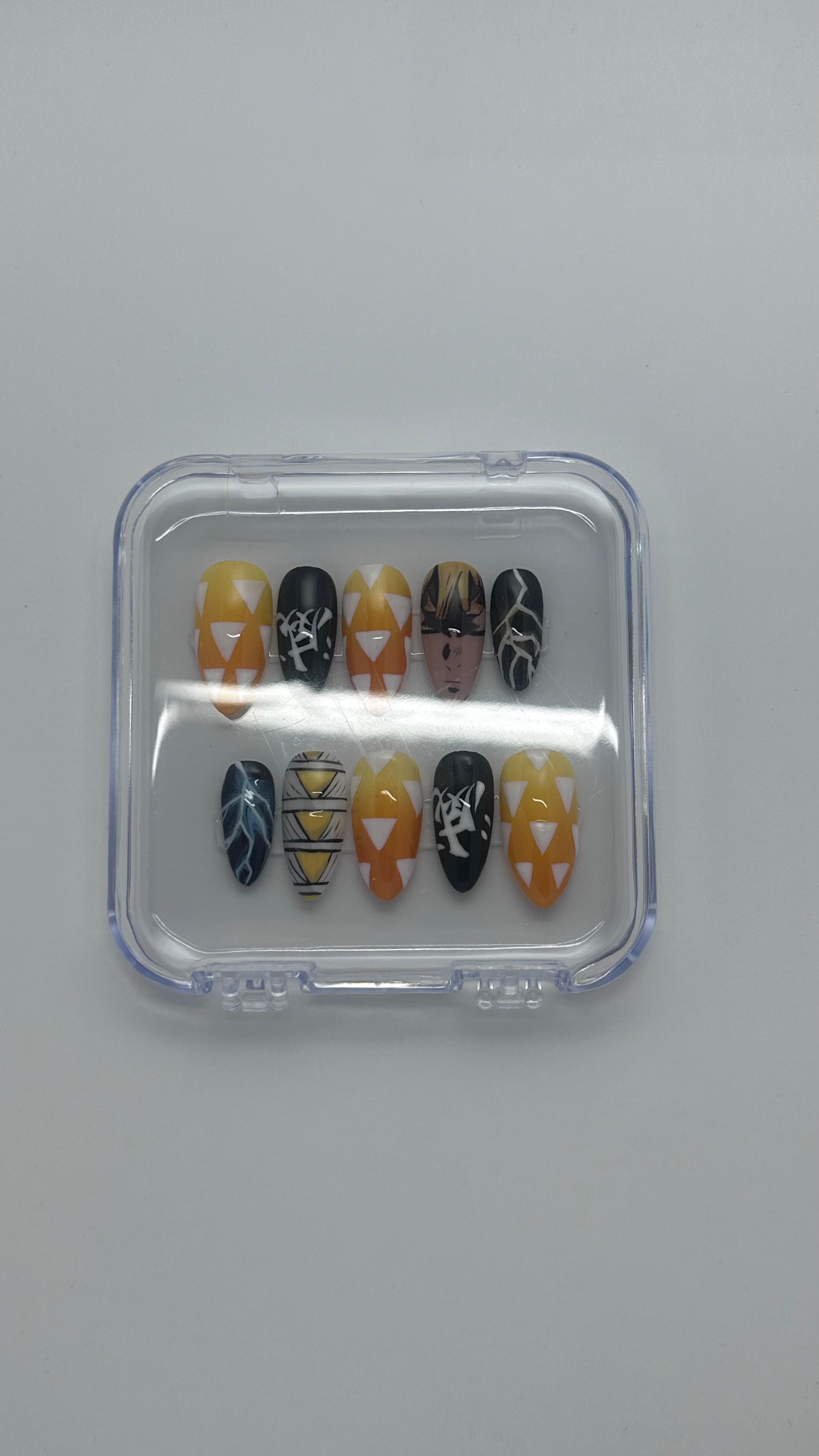 Zenitsu - Long Almond - PressOnNail False Nails