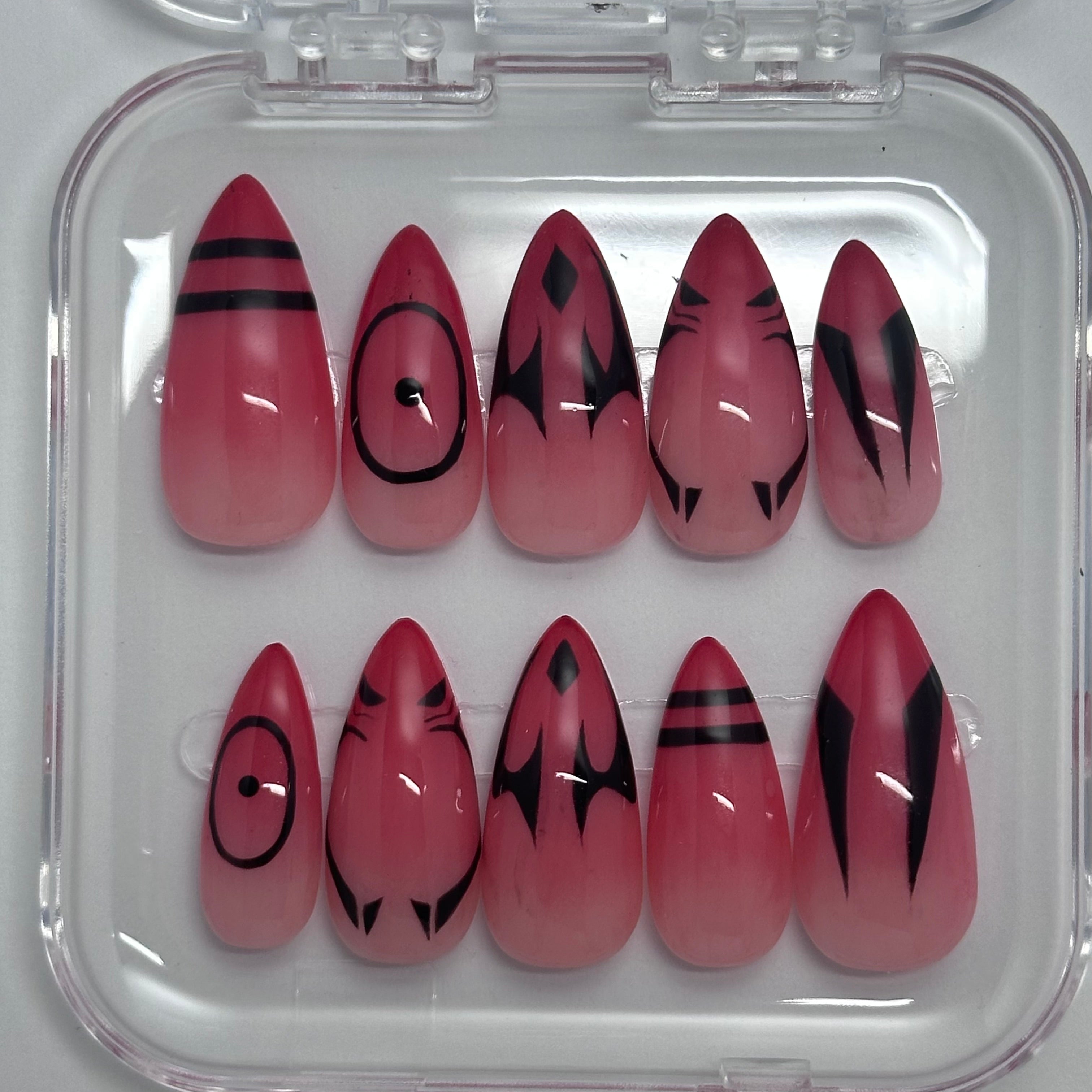 SUKUNA - Stiletto/Amande court - FAUX ONGLE PressOnNail