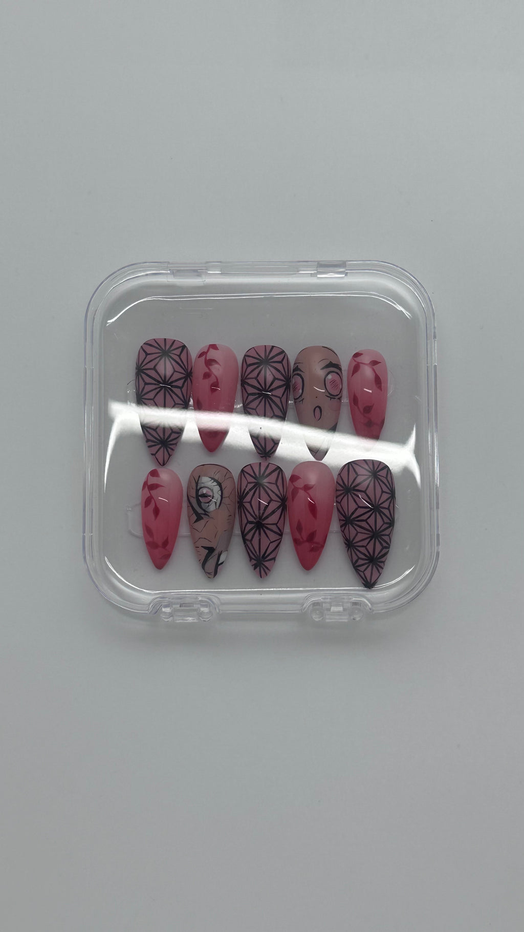 Nezuko - Stiletto/Amande long/ Amande court - FAUX ONGLE PressOnNail