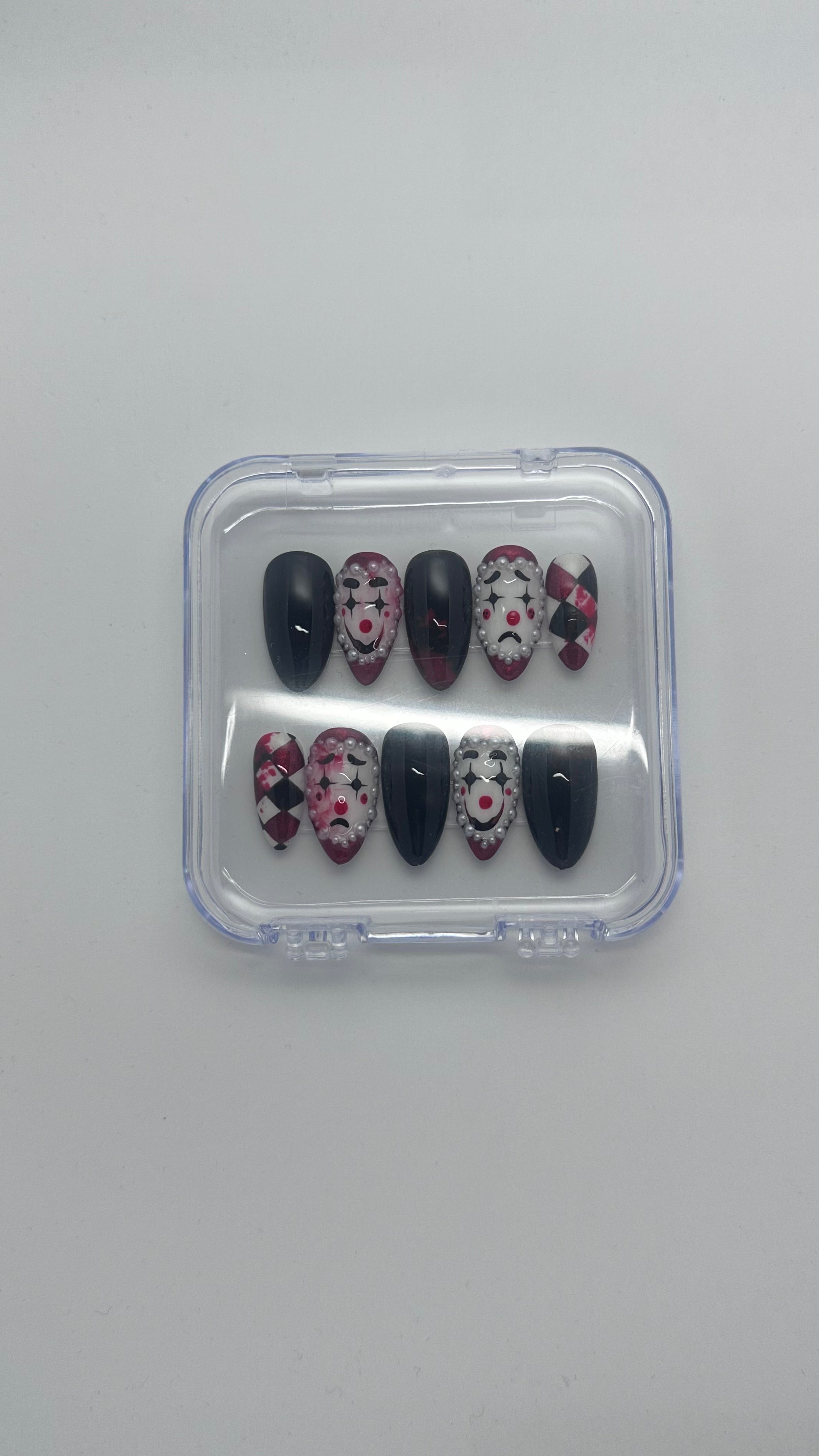 Happy Clown - Long Almond - PressOnNail False Nails