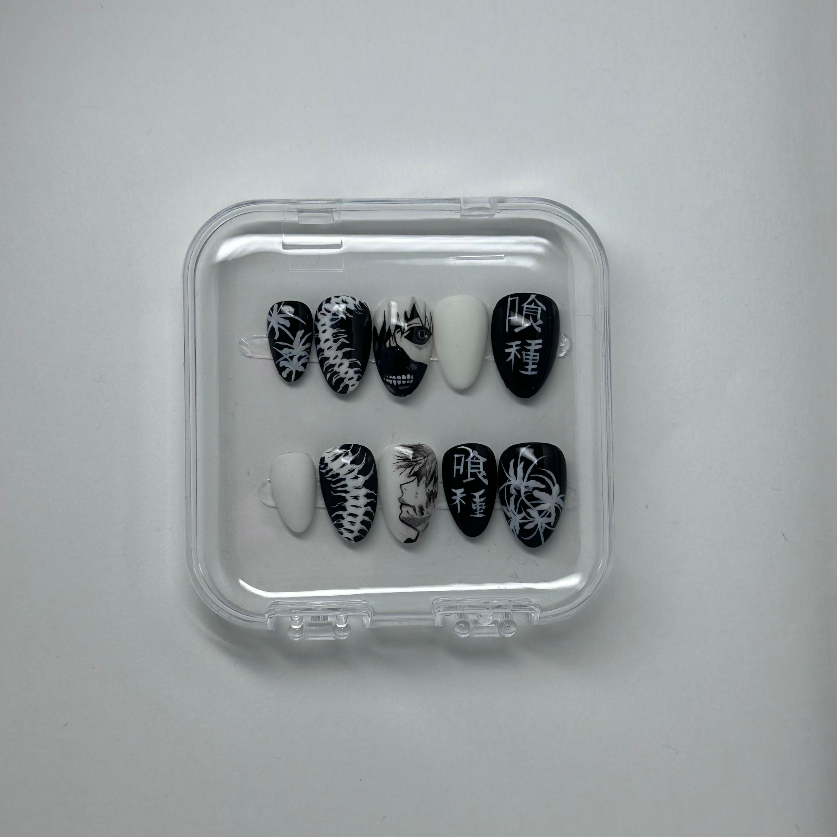 TOKYO GHOUL - AMANDE LONG/COURT - FAUX ONGLE PressOnNail